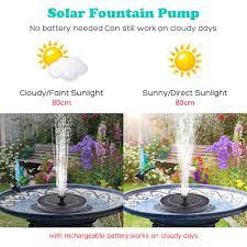 Check spelling or type a new query. Garden Solar Fountain Pump Floating Solar Panel Water Pump Fountain Kit With Rechargeable Battery For Outdoor Pond Swimming Pool Fountains Bird Baths Aliexpress