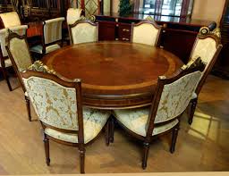 Available in a variety of shapes and sizes, white dining room sets work well in every home. Mahogany And More Table And Chair Sets 7 Piece Ornate 63 Round Neo Classical Dining Set