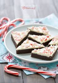 Peppermint Bark Brownies Love And Olive Oil Food Christmas Baking Holiday Baking