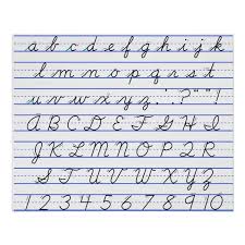 The alphabet posters are not only tools for learning but also decorative features for kids' rooms. Fastest Alphabet Cursive