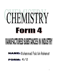 Struggling to get your head round revision or exams? Chemistry Form 4 Chapter 9 Manufacture Substances In Industry Alloy Sulfuric Acid