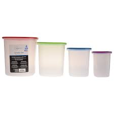 Use it as storage from the kitchen, to the bathroom or office. Mainstays Square Rainbow 8 Piece Canister Set Walmart Com Walmart Com