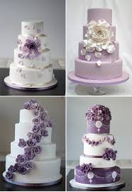 Beautiful Assorted Purple Accented Wedding Cakes Beautiful Cake Pictures Purple Wedding Cakes Flower Cake