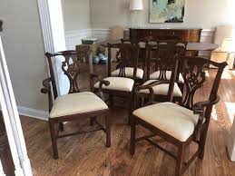 Maybe you would like to learn more about one of these? Henkel Harris Stately Queen Anne Style Traditional Mahogany Dining Set At 1stdibs
