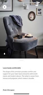 Ikea Remsta Plush Dark Grey Velvet Cover Home Decor Ikea Decor