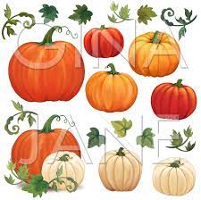 Pumpkins Png Graphics Digital Download By Gina Jane Digital Etsy In 2021 Pumpkin Pumpkin Vine Hand Painting Art