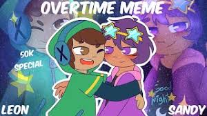 오늘 하루는 너무 바빠어. mr. Overtime Meme Brawl Stars Leon X Sandy 50k Special Youtube