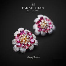 Farah Khan Fine Jewellery Wishes U All A Very Happy Diwali And A Prosperous New Year Fara Jewelry Patterns Fine Jewellery Earrings American Diamond Jewellery