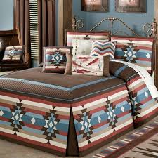 Your bedroom was probably the first room you ever helped to decorate. Southwest Bedspread Brown Blue Rustic Western Frontier Bedroom Decor For Sale Online Ebay