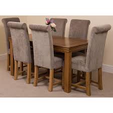 We ordered a farmhouse dining table. French Chateau Oak Dining Set 150cm 6 Grey Chairs