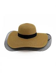 32 Off 2019 Mesh Floppy Straw Sun Hat In Khaki Plain Black Hat Black Fedora Hat Sun Hats