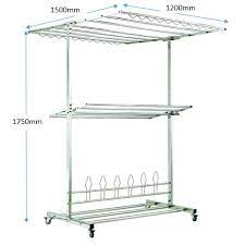 Wholesale clothes hanger rack ☆ find 42 clothes hanger rack products from 25 manufacturers & suppliers at ec21. Vr401 Stainless Steel Outdoor Free Standing Clothes Hanger Drying Rack Ampai Baju Shopee Malaysia