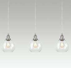 Kitchen island light fixture brushed nickel. Industrial Vintage Kitchen Island Lighting Clear Glass Globe Pendant Brushed Nickel 3 Lights Directioncorp