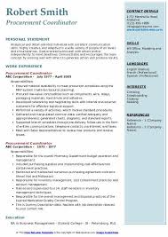 This type of resume in fact, including an unsolicited photo with your resume in the united states could result in the rejection. Procurement Coordinator Resume Samples Qwikresume