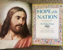 Vintage Hope of the Nation Our American Heritage 1952 Rare Double Book Set 