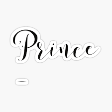 One can choose any nickname, or the character name according to their choices and preferences. Prince Name Stickers Redbubble