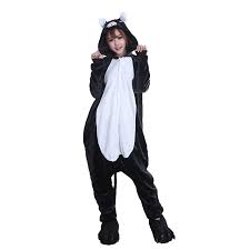 We sell snuggly footed onesie pajamas for adults. Adults Kigurumi Pajamas Cat Onesie Pajamas Flannel Fabric Black Cosplay For Men And Women Animal Sleepwear Cartoon Festival Holiday Costumes 6106644 2021 32 99
