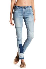 Spoon Jeans Released Hem Paneled Skinny Jean Nordstrom Rack