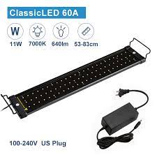 With the nicrew classic aquarium led light in the market, you do not have to break the bank to get a quality light that would brighten up your aquarium and even help the plants therein to blossom. Nicrew 53 83cm Aquarium Led Lighting Fish Tank Light Lamp With Extendable Brackets 60 White And 12 Blue Leds Fits For Aquarium Fish Tank Light Aquarium Aquariumfish Aquarium Led Aliexpress