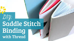 The issue of creating a cover can also be solved in an easy way: Diy Saddle Stitch Bookbinding Tutorial Sea Lemon Youtube