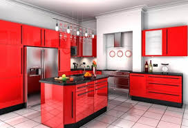 kitchen design red color