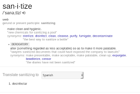 Sanitize Words Sanitizer Disinfect