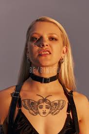 Leather Belt Choker Collar