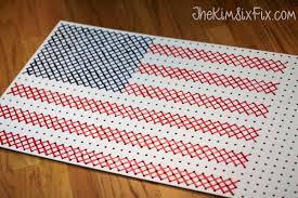 In three simple steps you will transform a picture into a beautiful cross stitch chart. Painted Cross Stitch Pegboard Flag The Kim Six Fix