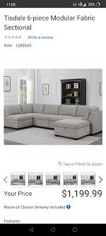 Assembly instructions the thomasville tisdale 6 piece modular fabric sofa will bring versatility and comfort into your home. Anybody Have Any Experience With This Sectional Would Love To Hear Someone S Thoughts As There Are No Reviews For It Costco