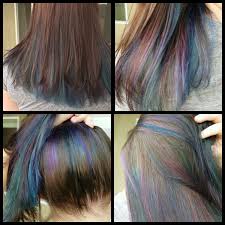 Oil Slick First Attempt Https Www Reddit Com R Fancyfollicles Comments 4eq2yx Oil Slick First Attempt Oil Slick Hair Oil Slick Hair Color Peekaboo Hair