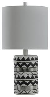 Both retail and wholesale ceramic art pottery produced by cedar mesa pottery or purchased from other local native artists. Black And White Ceramic Table Lamp With White Shade Southwestern Table Lamps By Stylecraft Home Collection Houzz