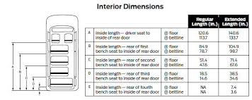 15 Passenger Van Dimensions Interior Ford Transit 15