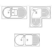Il lavabo deve essere installato a muro. Kitchen Sink In Dwg Max Cad Com