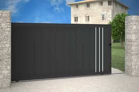 En 4 étapes pratiques et rapides. Portail Coulissant Lames Larges Verticales Coloris Standard Pas Cher Sur Mesure Livraison Rapide Et Gratuite A La Demande Et En 2020 Portail Alu Porte Moderne Portail