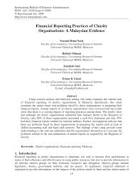 Peaceful social mobilization in malaysia, pressures for change did not originate from the elites, but. Pdf Financial Reporting Practices Of Charity Organisations A Malaysian Evidence
