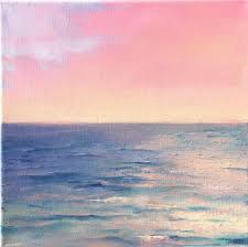 Pink Sunset Art Print Sunset Art Sunset Painting Acrylic Sunset Painting