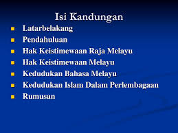 Dalam perkara 153 perlembagaan malaysia, hak istimewa yang disebut merangkumi jawatan dalam perkhidmatan awam, biasiswa, pendidikan. Islam Dan Melayu Dalam Perlembagaan Malaysia Ppt Download