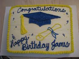 It is also easy to make. Graduation 1 2 Sheet Cake Graduation Sheet Cakes Graduation Cupcake Cake Birthday Sheet Cakes