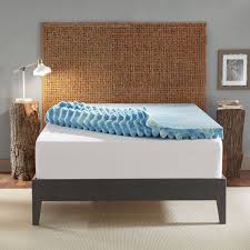 Sleep Innovations 4inch Plush Support Gel Memory Foam Mattress Topper With Air Channels And Fi Memory Foam Mattress Topper Memory Foam Mattress Mattress Topper