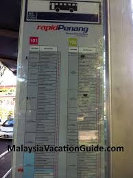 Rapid penang bus 101 is easily the most frequently used bus route on penang island for tourists and takes you too many of the sights around the island. Penang Buses