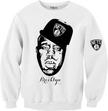 Choose from several designs in brooklyn nets hoodies, crew neck sweatshirts and more from fansedge.com. Biggie Brooklyn Nets Sweatshirt By Campbchris On Etsy 52 00 Sweatshirts Brooklyn Nets Graphic Sweatshirt