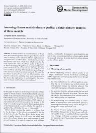 Assessing Climate Model Software Quality A Defect Density