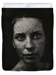 Book Print Portrait of Elisa Fleece Blanket