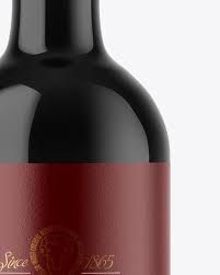 Download Dark Glass Wine Bottle Mockup In Bottle Mockups On Yellow Images Object Mockups PSD Mockup Templates