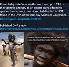 TheGod Butcher , I'm not done with you yet. Can you explain this here  phenomenon. Then tell me, you didn't inherit them prognathic traits from  earlier archaic humans. The term "ghost archaic