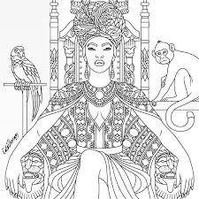 Let them enhance their artful side and print these amazing printable coloring designs for your babies! African Queen Coloring Page Coloring Books Coloring Pages Free Coloring Pages