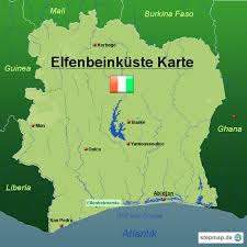 Es ist nicht nur das sechstgrößte land der welt nach fläche, sondern auch das. Stepmap Elfenbeinkuste Karte Landkarte Fur Elfenbeinkuste
