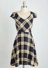 Work This Way Dress In Plaid Mod Retro Vintage Dresses Modcloth Com Mod Cloth Dresses Dresses Retro Vintage Dresses