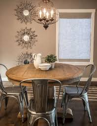 So the time was finally right to find a new table. 65 Exciting Farmhouse Dining Room Decor Ideas Round Dining Room Rustic Round Dining Table Farmhouse Dining Room Table