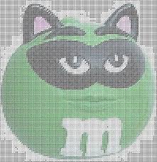 Here are some projects that will be easy for a beginner to complete. Green M M As Cat Woman From Clip Art By Alice Brenner Wall Hanging Plastic Canvas Patterns Free Stitch Projects Canvas Patterns